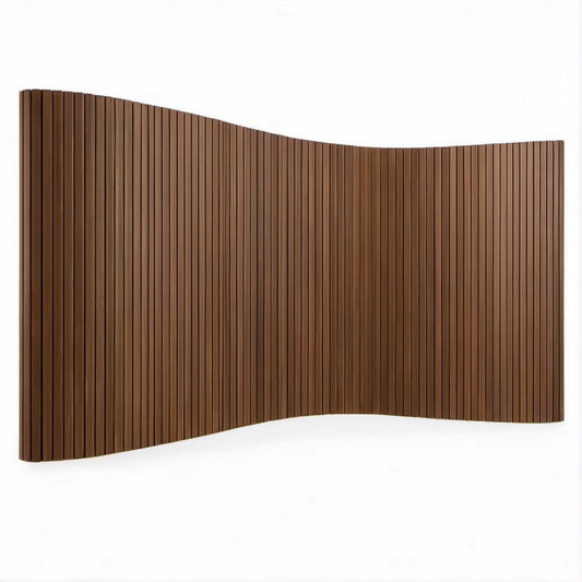 Flexibler Bambus-Lamellenparavent Braun, 200 x 180 x 2,5 cm